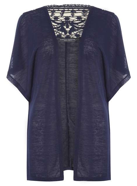 **Tall Navy Lace Cardigan